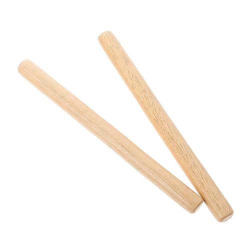 KONTONTY 2 STK Instrument Stick Rhythmus Stick Lehrmittel aus Hartholz Rhythmusschläger für Kinder musikinstrumente Musical Instruments Holzstäbe Musikstock für Kinder Instrumentenzubehör von KONTONTY