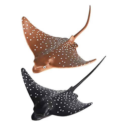 KONTONTY 2 STK Mantarochen-Ornament Aquariendekoration Tierstatuenverzierung Statue von Meerestieren plastikfische Aquarium Dekoration Spielzeug Zubehör für Aquarien Meereslebewesen-Modell von KONTONTY