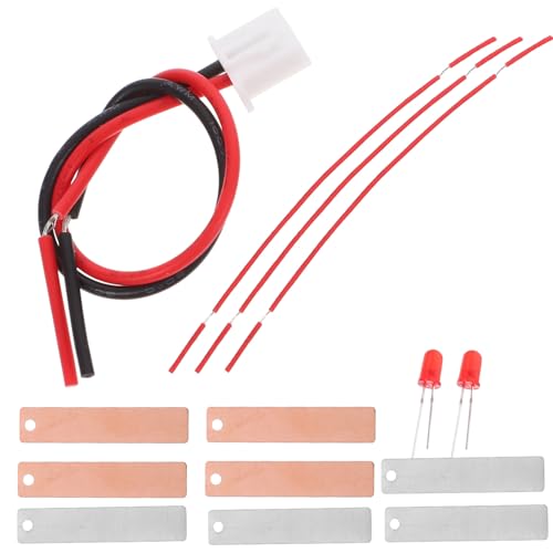 KONTONTY 2 Sätze DIY Fruchtbatterie Experimentierset mit Metall Kupfer Platten für Zitrone Kartoffel LED Licht Wissenschaftskit für Pädagogisches Physik Bausatz Ab Jahren KONTONTY 2 Sätze DIY Fruchtbatterie Experimentierset mit Metall Kupfer Platten für Zitrone Kartoffel LED Licht Wissenschaftskit für Pädagogisches Physik Bausatz Ab Jahren von KONTONTY