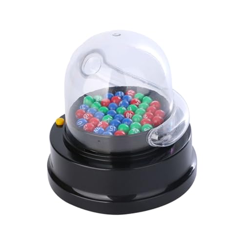 KONTONTY 2 Sätze Elektrische Lotteriemaschine Mini-Verkaufsautomat Bingo-Spielautomat Verkaufsautomaten Rad glucksbringer gewinnspiel Partyspielmaschine Jackpot-Maschine Plastik Black von KONTONTY