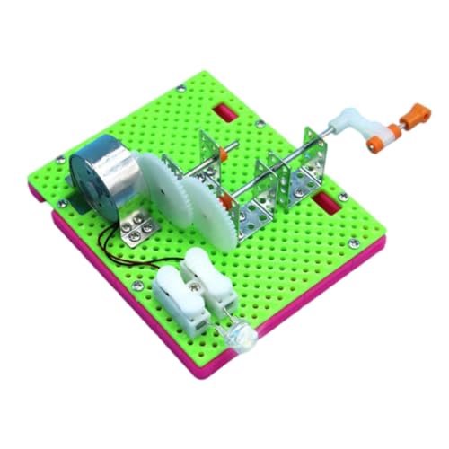 KONTONTY 2 Sätze Handgenerator für Kinder kindergeschenke Generator Wissenschaftsexperiment Spielzeug Lernspielzeug Handkurbelgenerator pädagogisches Spielzeug Plastik Green von KONTONTY