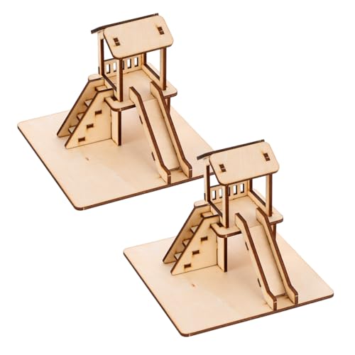 KONTONTY 2 Sätze Holz rutschbahn Modell DIY Lernspielzeug Selbstmontage Holzpuzzle Pädagogisches Steckspiel Fördert Kreativität und Motorik für Jungen Mädchen Ab Jahren KONTONTY 2 Sätze Holz rutschbahn Modell DIY Lernspielzeug Selbstmontage Holzpuzzle Pädagogisches Steckspiel Fördert Kreativität und Motorik für Jungen Mädchen Ab Jahren von KONTONTY