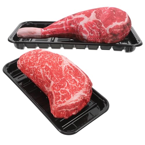 KONTONTY 2sätze Simulations-Steak-Ornament Realistisches Künstliches Rindfleisch-Modell Lebensechtes Lebensmittel-dekorationsstück Für Ausstellung Und Heimdekoration Simulation-Fleisch-disp KONTONTY 2sätze Simulations-Steak-Ornament Realistisches Künstliches Rindfleisch-Modell Lebensechtes Lebensmittel-dekorationsstück Für Ausstellung Und Heimdekoration Simulation-Fleisch-disp von KONTONTY