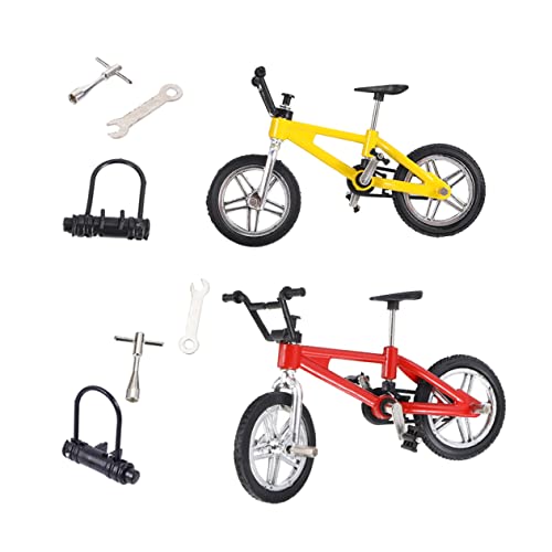 KONTONTY 2 Sets Finger Bike Mini Finger Für Fingertippbewegungen Tischspiel Für Und Erwachsene Perfekt Für Stressabbau Und Geschicklichkeitstraining Farblich Sortiert + von KONTONTY