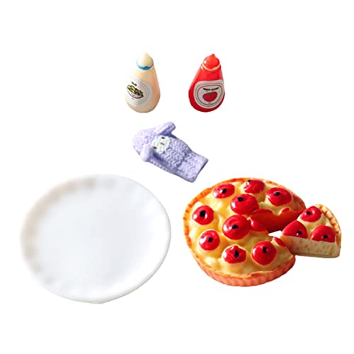 KONTONTY 2 Sets Lebensmittelmodelle Mini Landschaft Pizza Sauce Mini Landscape Food Food Models von KONTONTY