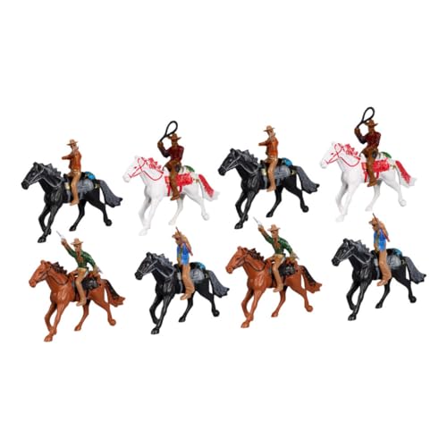 KONTONTY 2 Sets Western Cowboy Modell Cowboy Figuren Figuren Spielsets Spielzeugfigur Figuren Dekorationen Figuren Spielfigur Charakter Modell Tierspielzeug Partydekorationen von KONTONTY