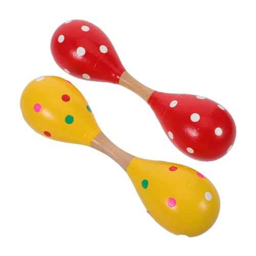 KONTONTY 2 Stück Große Doppelseitige Maracas aus Holz für Erwachsene Sichere zur Frühförderung Handliche Rumba Shaker mit Klarem Rhythmus und Sensorischer Entwicklung KONTONTY 2 Stück Große Doppelseitige Maracas aus Holz für Erwachsene Sichere zur Frühförderung Handliche Rumba Shaker mit Klarem Rhythmus und Sensorischer Entwicklung von KONTONTY