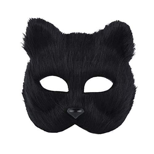 KONTONTY 2 Stück Kreative Halloween Cosplay Tiermaske Lustige Performance Requisiten Schwarz Für Partys Und Kostümveranstaltungen von KONTONTY