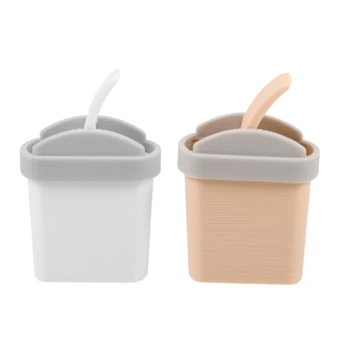 KONTONTY 2 Stück Maßstab Swingdeckel Kunststoff-mini-dustbin Realistische Puppenhaus Dekoration Leichtes Pla Material für Tisch Desktop-aufbewahrung KONTONTY 2 Stück Maßstab Swingdeckel Kunststoff-mini-dustbin Realistische Puppenhaus Dekoration Leichtes Pla Material für Tisch Desktop-aufbewahrung von KONTONTY
