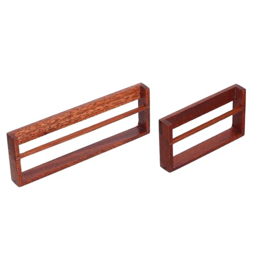 KONTONTY 2 Stück Miniatur Bücherregal aus Holz Eleganter Schwarzer Walnuss-Farbton Bjd Puppen Vielseitiges Miniatur Regal für Puppenhaus Küche Sammler-dekor KONTONTY 2 Stück Miniatur Bücherregal aus Holz Eleganter Schwarzer Walnuss-Farbton Bjd Puppen Vielseitiges Miniatur Regal für Puppenhaus Küche Sammler-dekor von KONTONTY