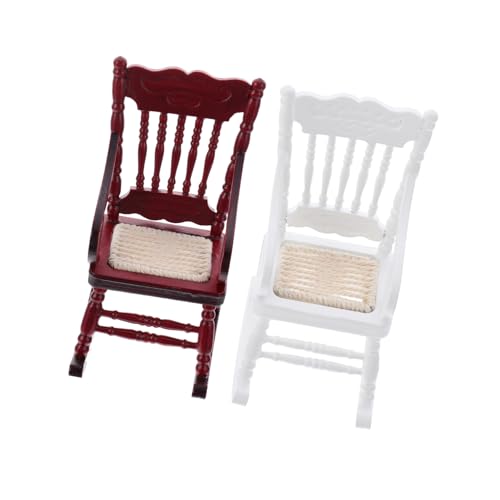 KONTONTY 2 Stück Puppenhausmöbel Modell Mini Stuhl Puppenhaus Miniaturstuhl Miniatur Landschaftsdekoration Puppenhaus Modellstühle Mini Möbelartikel Schaukelstuhl Aus Holz KONTONTY 2 Stück Puppenhausmöbel Modell Mini Stuhl Puppenhaus Miniaturstuhl Miniatur Landschaftsdekoration Puppenhaus Modellstühle Mini Möbelartikel Schaukelstuhl Aus Holz von KONTONTY
