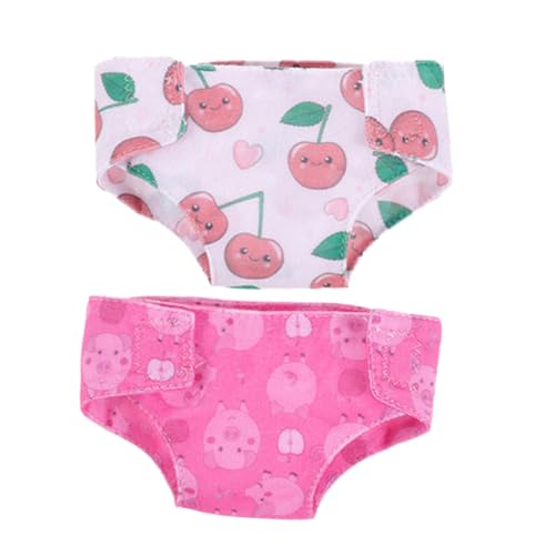 KONTONTY Newborn Baby Puppe Zubehör Puppen Wickelkommode Puppenunterwäsche Für Puppen Bunte Puppenkleidung Puppenzubehör Für Puppen Weiche Panties Für Spielzeugpuppen Zufälliger Stil von KONTONTY