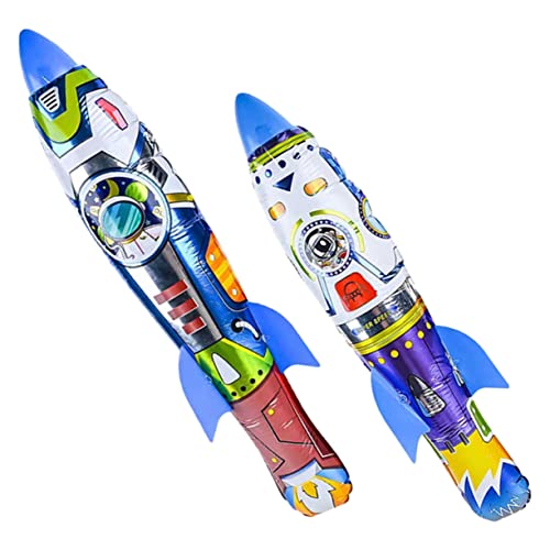 KONTONTY 2 Stück Teiliges Aufblasbares Raketen Leichtes Outdoor Wurfspielzeug für Fördert Geschicklichkeit Orientierungssinn Sicher Schadstofffrei für Geburtstagspartys KONTONTY 2 Stück Teiliges Aufblasbares Raketen Leichtes Outdoor Wurfspielzeug für Fördert Geschicklichkeit Orientierungssinn Sicher Schadstofffrei für Geburtstagspartys von KONTONTY