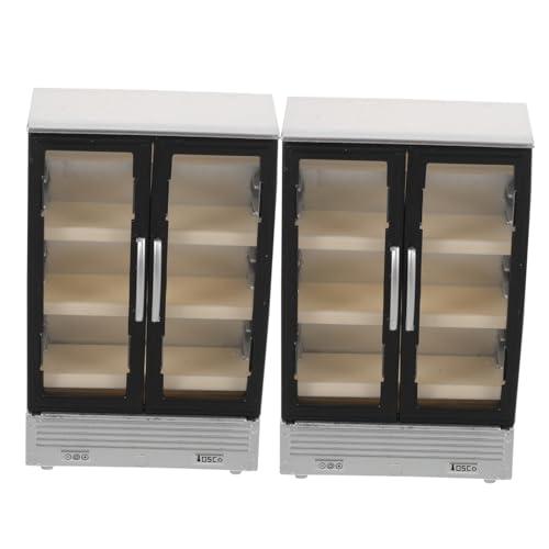 KONTONTY 2 Stück Teiliges Mini-kühlschrank Doppeltür Detailgetreues Puppenhaus-zubehör aus Robustem Kunststoff Kompakt und Dekorativ für Rollenspiel Sammlerstück KONTONTY 2 Stück Teiliges Mini-kühlschrank Doppeltür Detailgetreues Puppenhaus-zubehör aus Robustem Kunststoff Kompakt und Dekorativ für Rollenspiel Sammlerstück von KONTONTY