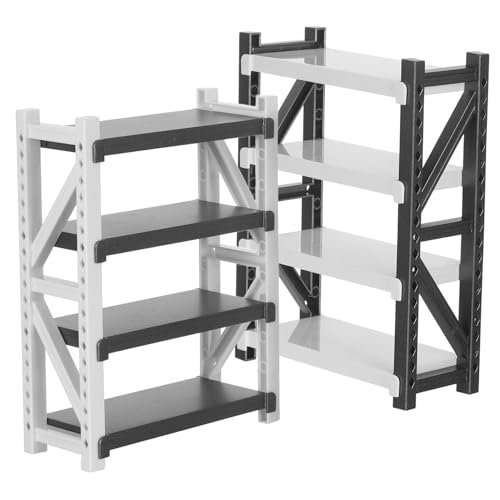 KONTONTY 2 Stück Teiliges Miniatur Möbelset Kleines Spielzeugregal Mehrschichtiger Puppenhaus Aufbewahrungsständer Leichter Kunststoff Bücherregal Organizer für Micro Szene KONTONTY 2 Stück Teiliges Miniatur Möbelset Kleines Spielzeugregal Mehrschichtiger Puppenhaus Aufbewahrungsständer Leichter Kunststoff Bücherregal Organizer für Micro Szene von KONTONTY