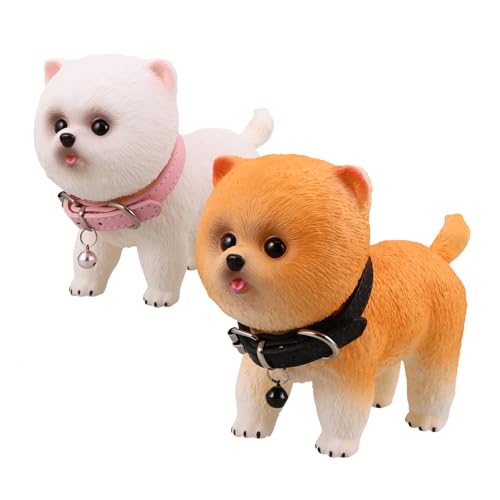 KONTONTY 2 Stück Teiliges Pomeranian Welpen Figurinen Realistische Vinyl Hunde Skulpturen Weiche Kompakte Haustier Nachbildung Tragbares Deko Geschenkspielzeug für Sammler KONTONTY 2 Stück Teiliges Pomeranian Welpen Figurinen Realistische Vinyl Hunde Skulpturen Weiche Kompakte Haustier Nachbildung Tragbares Deko Geschenkspielzeug für Sammler von KONTONTY
