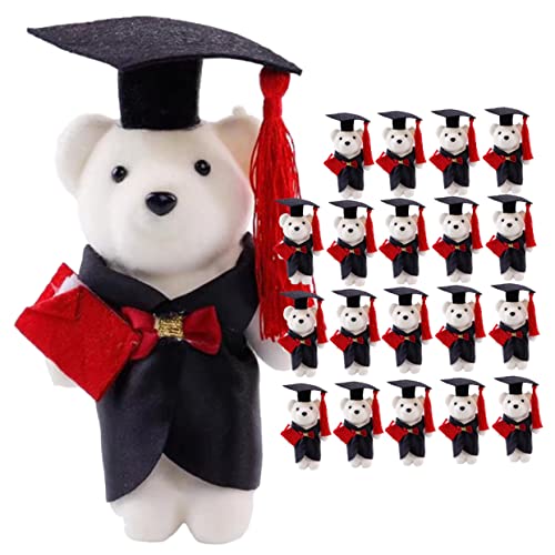 KONTONTY 20 Stück Abschlussbären Aus Stoff Und Schaum Blumenstrauß-Dekorationen Für Abschlussgeschenke Zum Selbermachen KONTONTY 20 Stück Abschlussbären Aus Stoff Und Schaum Blumenstrauß-Dekorationen Für Abschlussgeschenke Zum Selbermachen von KONTONTY