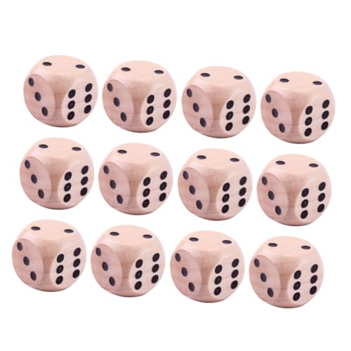 KONTONTY 20Pcs Holz Würfel Set Hexagonal Dot Würfel Kinder Würfel Sicher Tisch Spiele von KONTONTY