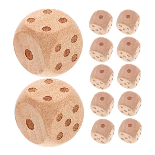 KONTONTY 20 Stück Teiliges Holz Würfelset mit Kleinen Zahlen Abgerundete Kanten Langlebige Würfel für Brettspiele DIY Unbemalt für Individuelle Gestaltung Stabile Sechseitige Würfel für KONTONTY 20 Stück Teiliges Holz Würfelset mit Kleinen Zahlen Abgerundete Kanten Langlebige Würfel für Brettspiele DIY Unbemalt für Individuelle Gestaltung Stabile Sechseitige Würfel für von KONTONTY
