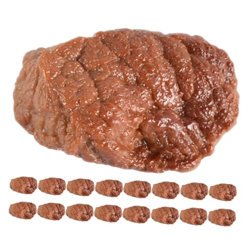 KONTONTY 20 Stück Teiliges PVC Fake Beef Realistische Simulation von Rindfleischstücken Detailgetreues für Kinderküche Fördert Sensorische Entwicklung und Fantasievolles Rollenspiel KONTONTY 20 Stück Teiliges PVC Fake Beef Realistische Simulation von Rindfleischstücken Detailgetreues für Kinderküche Fördert Sensorische Entwicklung und Fantasievolles Rollenspiel von KONTONTY