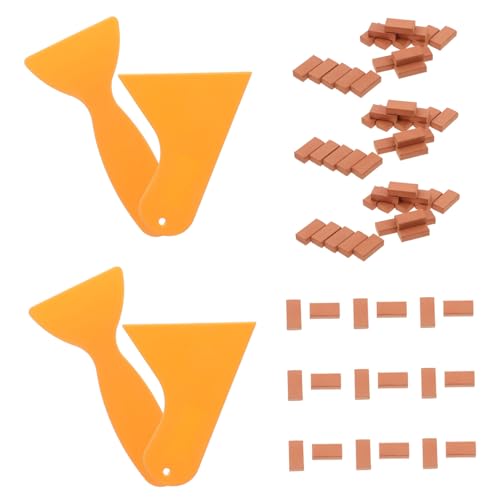 KONTONTY 204 Stück Maßstab mit Werkzeug Realistische Kleine Rote Bausteine für Puppenhaus Gartenlandschaft Langlebige Miniatur Mauersteine für DIY Bastelprojekte KONTONTY 204 Stück Maßstab mit Werkzeug Realistische Kleine Rote Bausteine für Puppenhaus Gartenlandschaft Langlebige Miniatur Mauersteine für DIY Bastelprojekte von KONTONTY