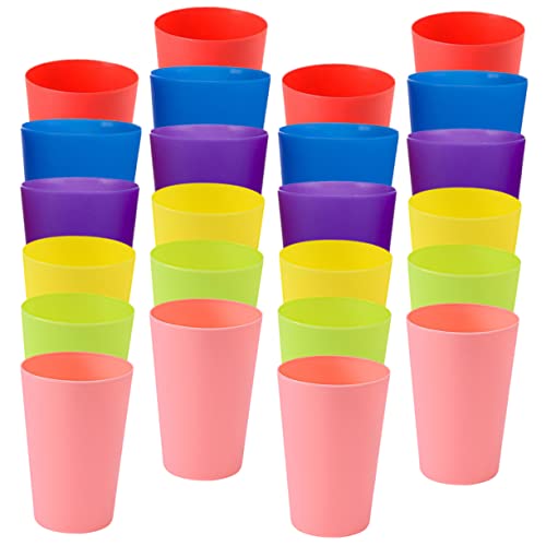 KONTONTY 24St Tassen stapeln Stacking Cups plastikenten travel Toys geburtstagsmitgebsl logikspiele Becher zum schnellen Stapeln Spiel zum Stapeln von Bechern Stapelbecher-Kit von KONTONTY