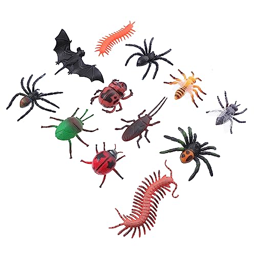 KONTONTY 24St simulierte Insekten Halloween deko Halloween Party Deko kleine leuchtende Spinne gefälschte Spinnenrequisiten Spielzeug spinnenfänger Halloween-Spinnen-Requisiten Dekor von KONTONTY