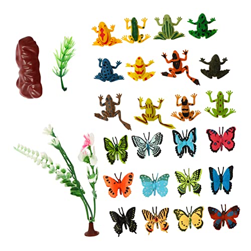 KONTONTY 24st Tiermodell Miniatur Tiere Bausätze Bausatz Auto Aquarium Desktop - Simulation Tierdekor Tierisches Handwerk Simuliertes Tier Plastik von KONTONTY