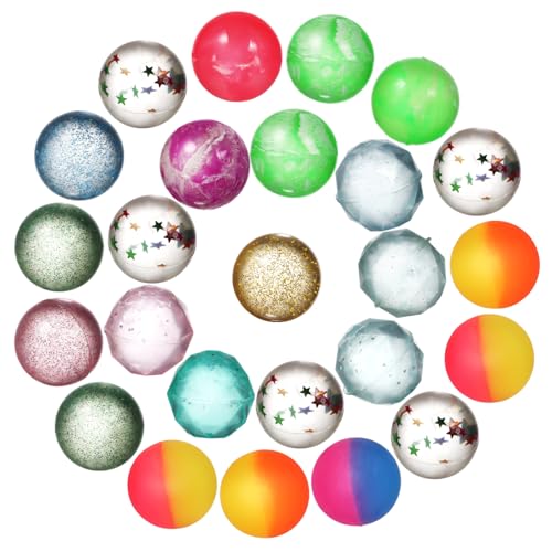 KONTONTY 25St Kinderspielzeugball Bälle mit hoher Sprungkraft Verkaufsautomaten Spielzeugball springball für kinder Bouncy Ball für Kinder Spielzeuge Spielpreise hohe Hüpfbälle Gummi von KONTONTY