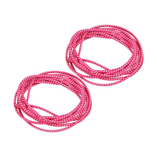 KONTONTY 2St Gummiband Spielzeug Springseil für Kleinkinder Stretch-Sprungband für Kinder Kind Springseil Chinesisches Springseil Activity für Kinder aktivity für Kinder Polyester Rosa von KONTONTY