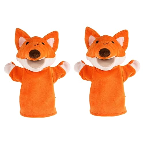 KONTONTY 2St Krähe Handpuppe Plüschtierpuppen Handpuppe für Kinder kleine Tierhandpuppen ausgestopfte Handpuppe Massenspielzeug Spielzeuge Kinderspielzeug Kinderpuppen Handpuppen für Kinder von KONTONTY