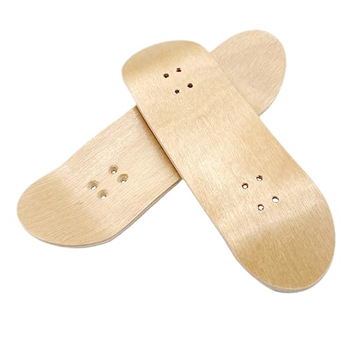 KONTONTY 2St Mini-Finger-Skateboard-Decks aus Holz Finger Skateboard fingerskaterboard hoberboard skatehelm Skaterrock Austausch des Griffbrettdecks Mini-Skateboarddeck aus Holz Ahorn von KONTONTY