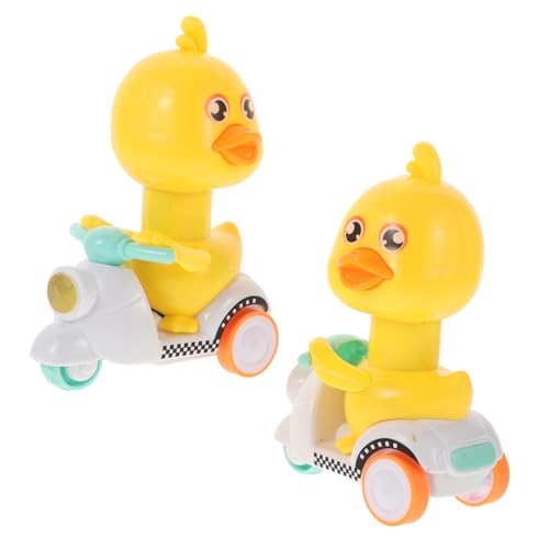 KONTONTY 2St Zurückziehbares Autospielzeug Jungenspielzeug kleines Entenauto Entenfiguren puppenwagen kinderspielzeug Auto Mini-Auto- Lernspielzeug für Blue von KONTONTY