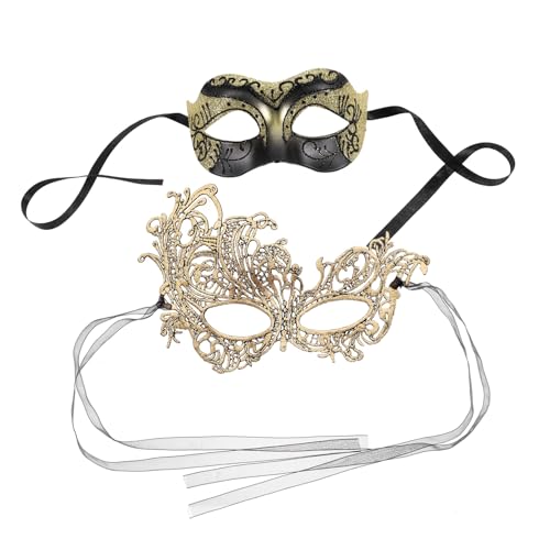 KONTONTY 2St dekorative Masken halbe Gesichtsmaske für Frauen Superhelden-Maske Karneval-Maske maskerade auge halloween masken halloweenmaske Maskerade Masken Kopfbedeckung anziehen Plastik von KONTONTY