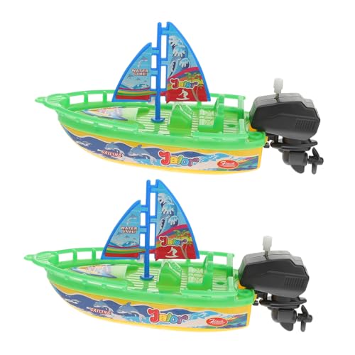 KONTONTY 2er Set Badeboot Aufziehspielzeug Für Wasserspritzendes Boot Badespielzeug Zufälligen Farben Ideal Für Die Badewanne Und Den Sommer Spaß Für Babys Und Kleinkinder von KONTONTY