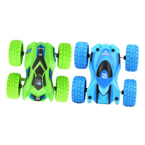 KONTONTY 2er Set Dual Side Inertia Fahrzeug 360° Drehbares Offroad Für Lernspielzeug Für Kleinkinder Spaß Und von KONTONTY