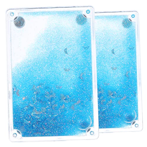 KONTONTY 2pcs Magnetic Acryl Trading Card Case Treibsand Trading Card Sport Card Inhaber von KONTONTY