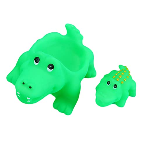 KONTONTY 2st Cartoon-krokodil Cartoon- Wasserspielzeug Wasserspielspielzeug Für Kleinkinder Plastikspielzeug Tierspielzeug Für Duschspielzeug PVC Green von KONTONTY