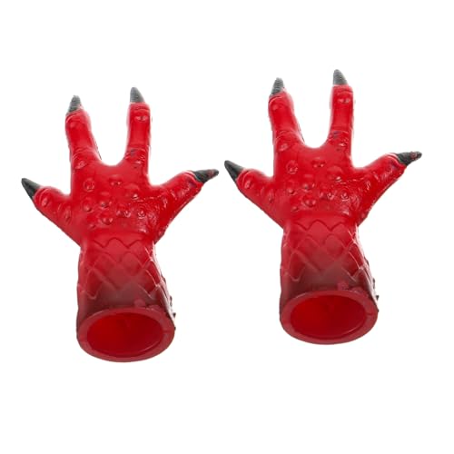 KONTONTY 2st Fingerspielzeug Streichwerkzeuge Fingernagelabdeckungen Cosplay Fingernägel Für Halloween Simulation Maskerade Requisiten Falsche Fingernägel Cosplay-Requisiten Plastik von KONTONTY