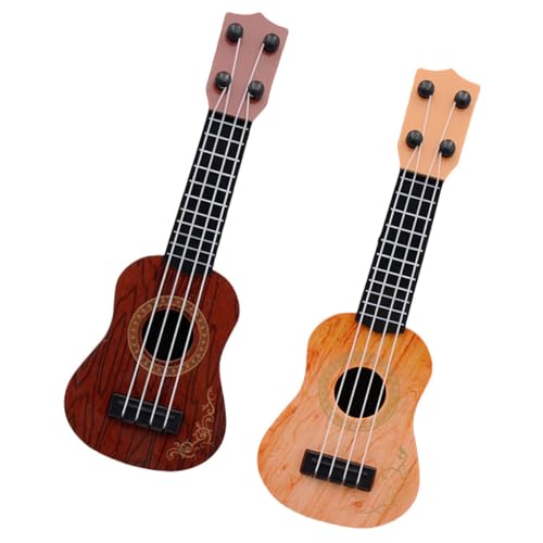 KONTONTY 2st Mini-Ukulele Gitarre Musikinstrumente Für Musikinstrumente Für Kleinkinder Musikspielzeug Für Babys -musikinstrumente Lernspielzeug Kinderspielzeug Plastik von KONTONTY