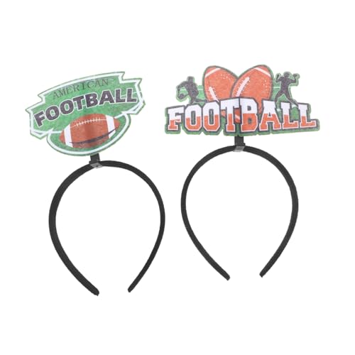 KONTONTY 2st Rugby-stirnband Fußballspiel- -requisite Kopfbedeckung Im Rugby-stil Haarschmuck Für Fußballspiele Fußball-haarreifen Rugby-kopfbedeckung Fußball-haarband Kopftuch Abs von KONTONTY