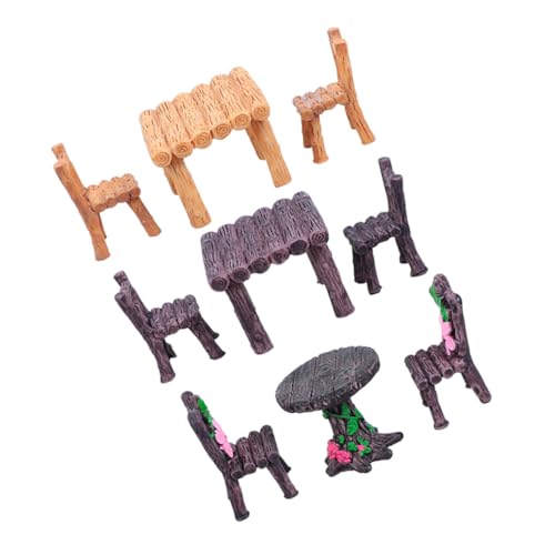 KONTONTY 3 Sätze Miniatur Resin Tisch und Stühle Stabile Mikrolandschaft Dekoration Elegante Harz-skulptur Vielseitige DIY Mikro-Landschaft Accessoires für Puppenhaus und Feengarten KONTONTY 3 Sätze Miniatur Resin Tisch und Stühle Stabile Mikrolandschaft Dekoration Elegante Harz-skulptur Vielseitige DIY Mikro-Landschaft Accessoires für Puppenhaus und Feengarten von KONTONTY