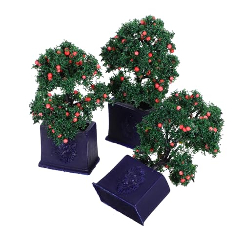 KONTONTY 3stücke Künstliche Topfpflanzen Für Puppenhäuser Miniatur Obstbäume Im Topf Realistische Künstliche Pflanzen Für Innenbereich DIY Miniatur Hausdekor Kunsthandwerk Und KONTONTY 3stücke Künstliche Topfpflanzen Für Puppenhäuser Miniatur Obstbäume Im Topf Realistische Künstliche Pflanzen Für Innenbereich DIY Miniatur Hausdekor Kunsthandwerk Und von KONTONTY
