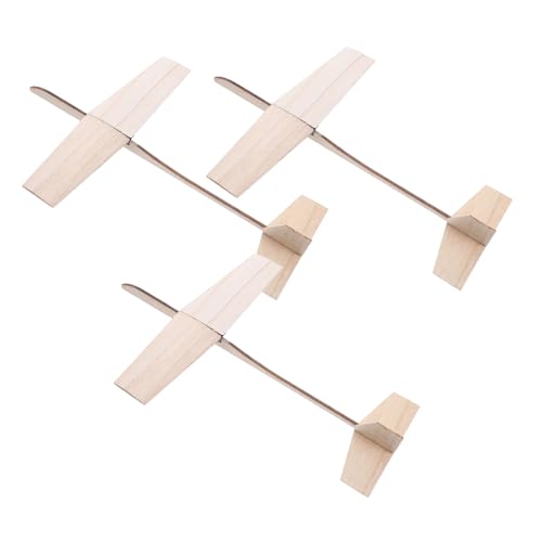 KONTONTY 3 Stück Teiliges DIY Holzflugzeug Unfertiges Holzgleiter Modell zum Bemalen Leichtes Wurfgleiter Flugzeug Bastelspielzeug für Schule Geburtstag Weihnachten Stem Lernspielzeug KONTONTY 3 Stück Teiliges DIY Holzflugzeug Unfertiges Holzgleiter Modell zum Bemalen Leichtes Wurfgleiter Flugzeug Bastelspielzeug für Schule Geburtstag Weihnachten Stem Lernspielzeug von KONTONTY