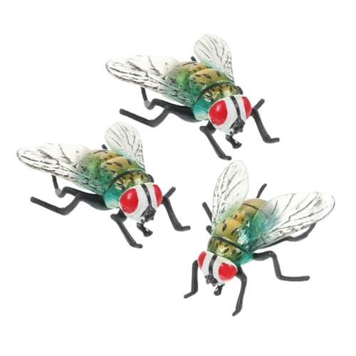KONTONTY 3 Stück Teiliges Realistisches Fliegenmodell aus Langlebigem Kunststoff Naturgetreue Details Farbecht und Kompakt als Scherzartikel Lernspielzeug und Dekoration für KONTONTY 3 Stück Teiliges Realistisches Fliegenmodell aus Langlebigem Kunststoff Naturgetreue Details Farbecht und Kompakt als Scherzartikel Lernspielzeug und Dekoration für von KONTONTY