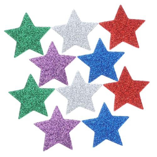 KONTONTY Basteln 300pcs Pentagramm Aufkleber Aufkleber Für Nagelaufkleber Star Sticker Kinderstock Aufkleber Aufkleber Selbstkleber Sterne Glitzer Aufkleber Scrapbooking Sticker Schaum von KONTONTY