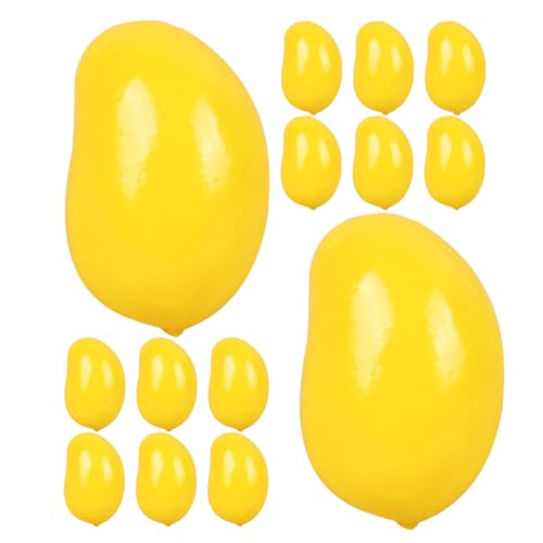 KONTONTY 30st Minifrüchte Gefälschte Pflanzen Künstliche Früchte Künstliche Blumen Künstlicher Baum Zitruspresse Zitrone Machen Sie Es Mini-Essen Puppenhaus Getrocknete Mango Yellow Schaum von KONTONTY