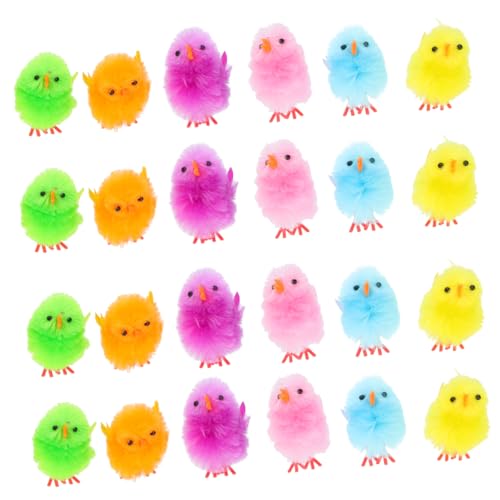 KONTONTY 36 Stück Teiliges Bunte Cartoon Küken Deko Ostern Simulation Küken Niedliche Osterdeko für Party Tischdekoration Wohnzimmer KONTONTY 36 Stück Teiliges Bunte Cartoon Küken Deko Ostern Simulation Küken Niedliche Osterdeko für Party Tischdekoration Wohnzimmer von KONTONTY