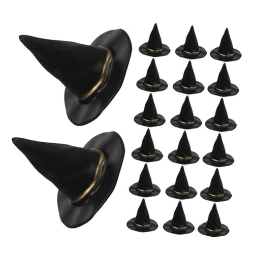 KONTONTY 36 Stück Teiliges Mini Hexenhut- Kleine Schwarze Hexenhüte aus DIY Miniatur-hutdekorationen für Puppenhaus Halloween Bastelzubehör Vielseitige Halloween Party Accessoires KONTONTY 36 Stück Teiliges Mini Hexenhut- Kleine Schwarze Hexenhüte aus DIY Miniatur-hutdekorationen für Puppenhaus Halloween Bastelzubehör Vielseitige Halloween Party Accessoires von KONTONTY