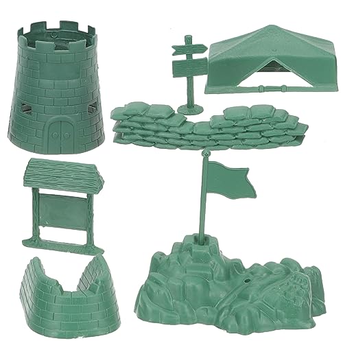 KONTONTY 3Er-Packung Sandtisch-Szenenmodell Soldaten Tarnung Ausrüstung Toys Militärspielzeugmodell zum Bauen Militärgeschenk für Jungen Plastik Green von KONTONTY